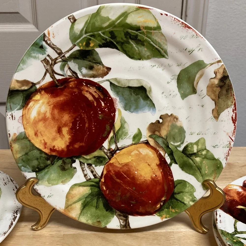 Pier 1 Imports Verona Ironstone Salad Plates Set of 4